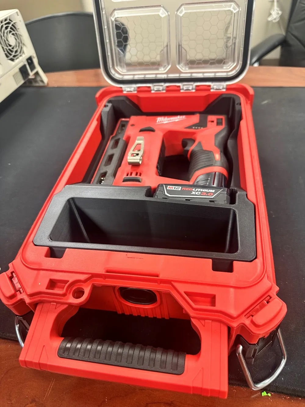 M12 12-Volt Lithium-Ion Cordless 3/8 in. Crown Stapler (CAT.NO.2447-20)