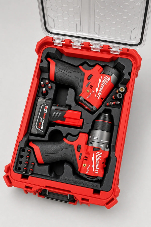 Milwaukee M12 Hammer Drill & Impact Driver PACKOUT