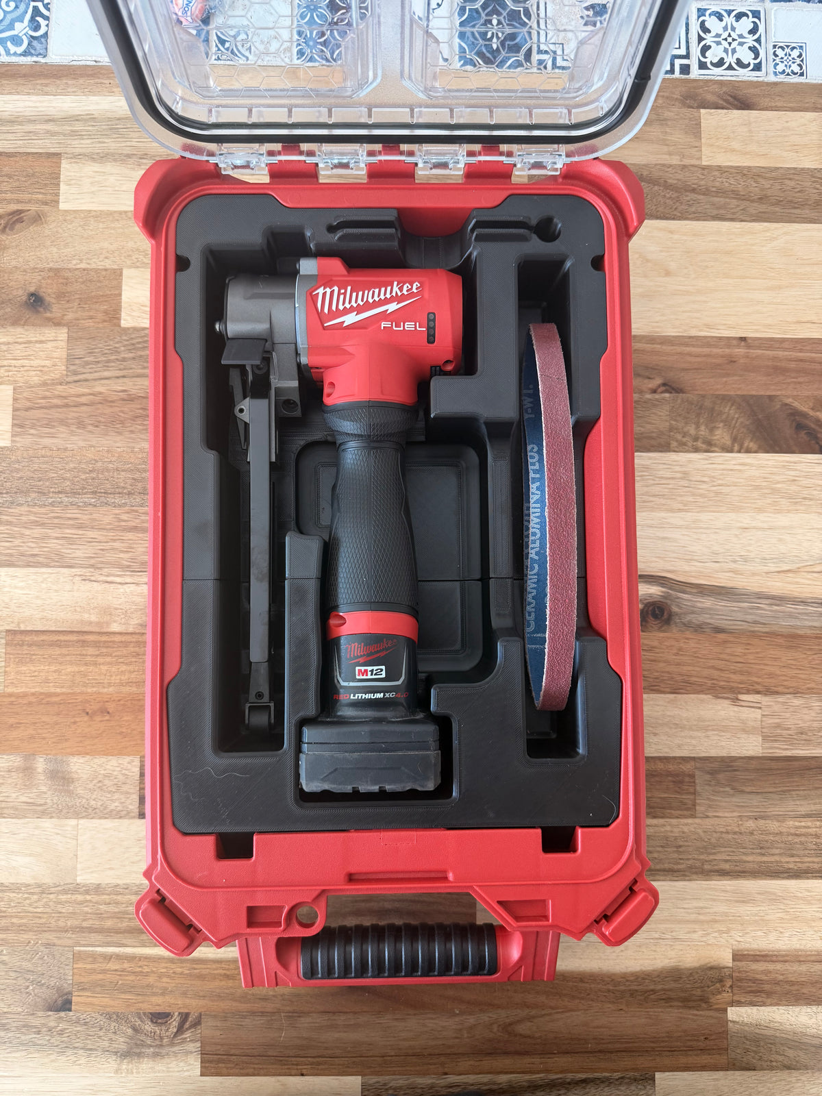 Milwaukee M12 FUEL 12V Lithium-Ion Brushless Cordless 1/2 in. x 18 in. Bandfile Insert