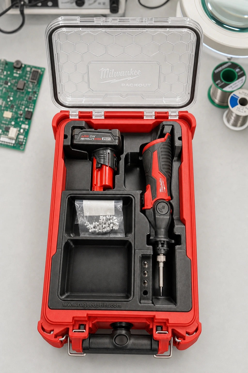 Milwaukee M12 Soldering Iron PACKOUT Insert Only (Tool Not Included; Case Optional)