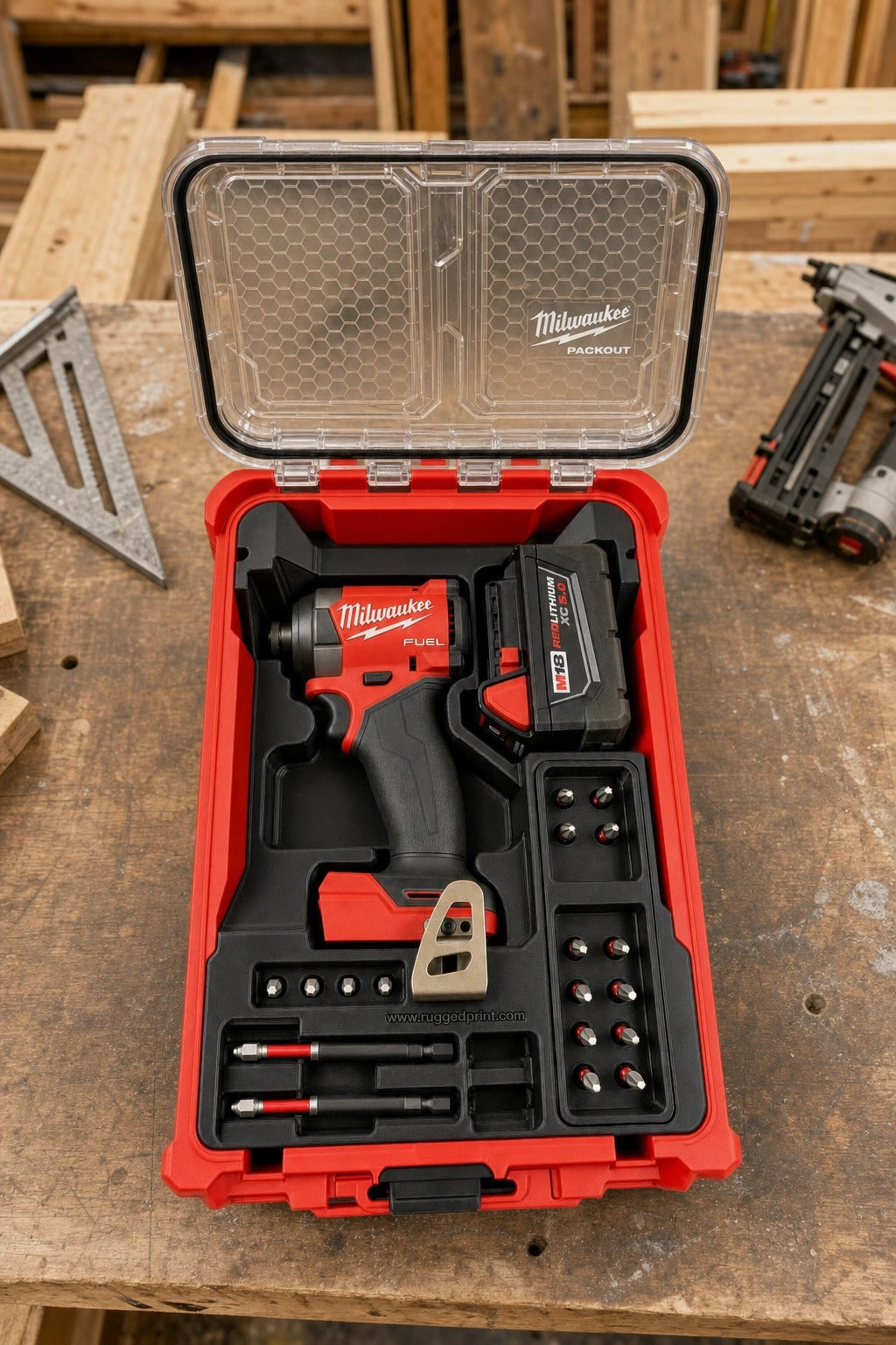 Milwaukee M18 1/4-inch Impact Driver PACKOUT Insert Only (Tool Not Included; Case Optional)