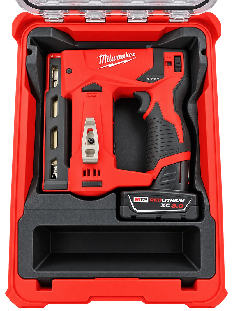Rugged Print Milwaukee M12 crown stapler insert, compatible with Milwaukee PACKOUT 48-22-8435