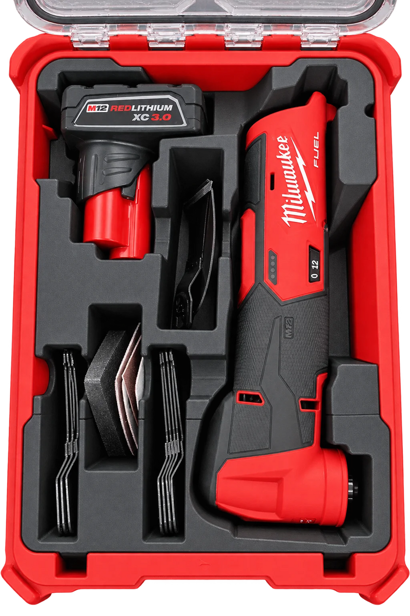 Rugged Print Milwaukee M12 oscillating multi-tool insert, compatible with Milwaukee PACKOUT 48-22-8435